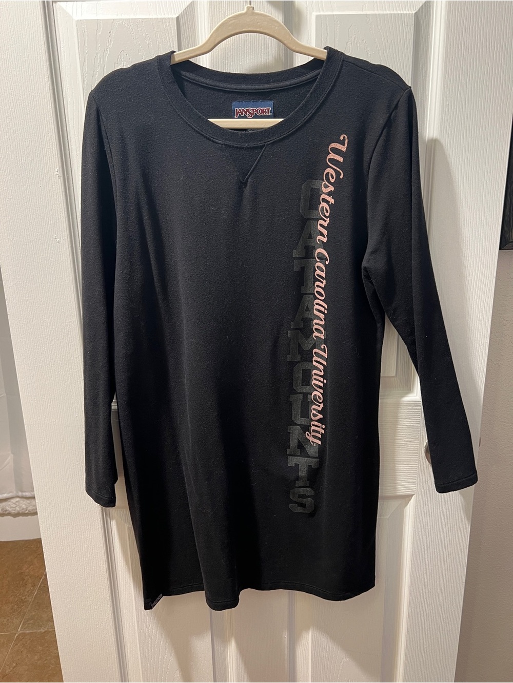 JanSport Black Long-Sleeve WCU Game Day Sweatshirt Dress
